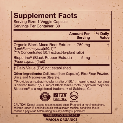 Maiola® Pure Black Maca